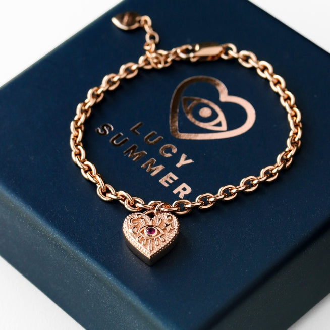 LUCY SUMMER LUNA LOVE Bracelet (สร้อยข้อมือเงินแท้ พร้อมจี้หัวใจรุ่น ลูน่า เลิฟ) Silver 925
