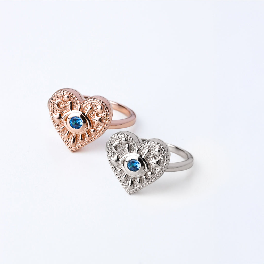 LUCYSUMMER LUNA LOVE Ring แหวนเงินแท้หัวใจ รุ่น Signature Freesize