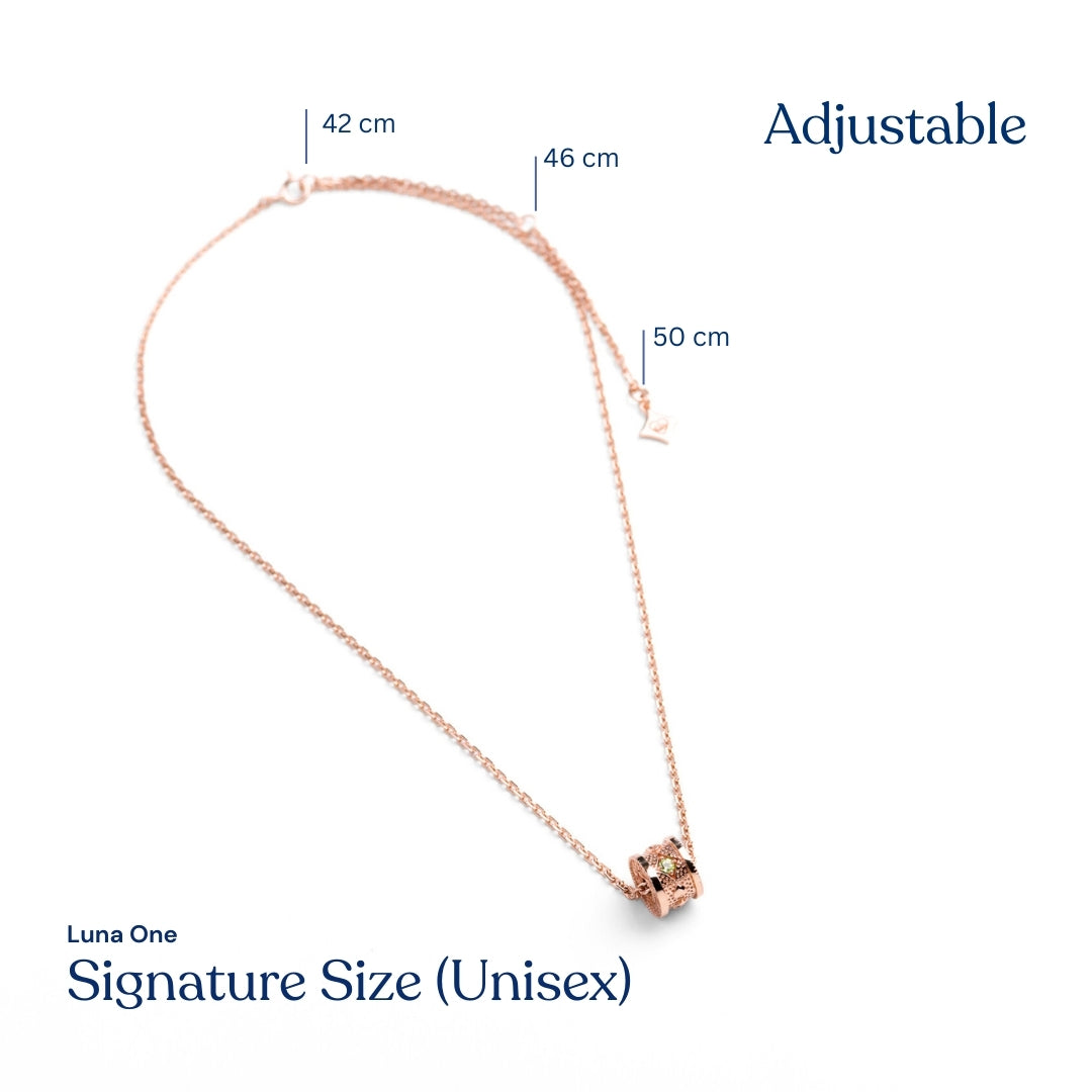 LUNA ONE Necklace - Signature Size (Unisex)