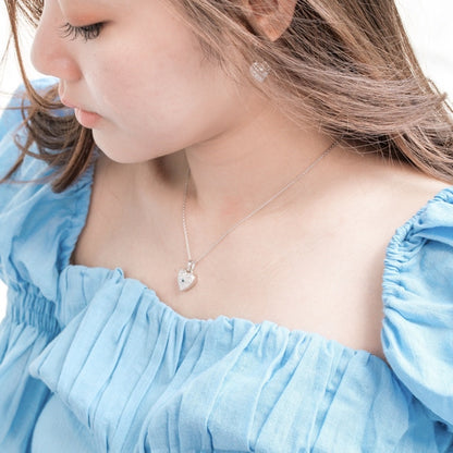 LUCYSUMMER สร้อยคอ พร้อมจี้หัวใจ สุดน่ารัก ขายดีมากๆ เงินแท้ (รุ่น LUNA LOVE Necklace - Silver 925)
