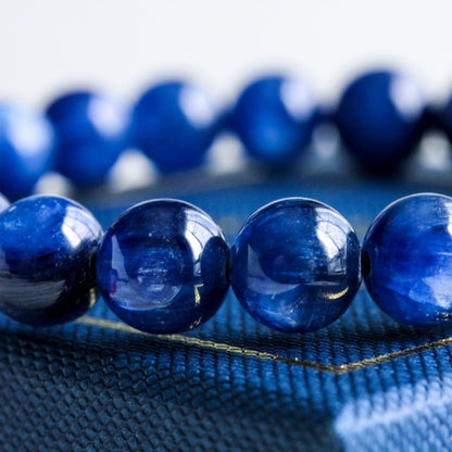 กำไลข้อมือหินแท้  Kyanite - ไคยาไนท์ เกรดพรีเมี่ยม (กำไลหินแท้ รับประกันหินแท้)