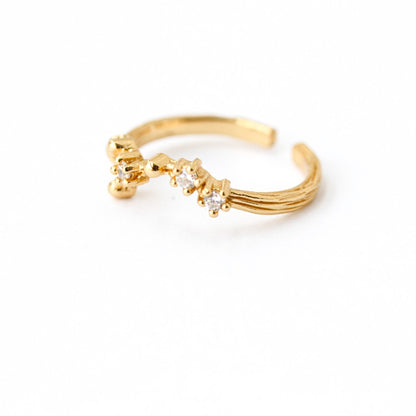 LUCY SUMMER [Gold 18k] Zodiac Rings - แหวนประจำราศี 12 ราศี ตัวเรือนเงินแท้ ฟรีไซส์