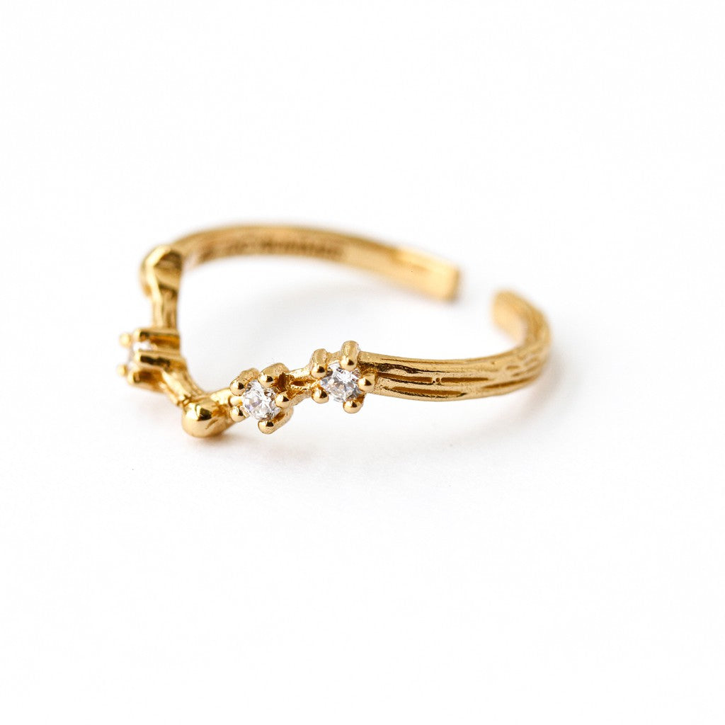 LUCY SUMMER [Gold 18k] Zodiac Rings - แหวนประจำราศี 12 ราศี ตัวเรือนเงินแท้ ฟรีไซส์