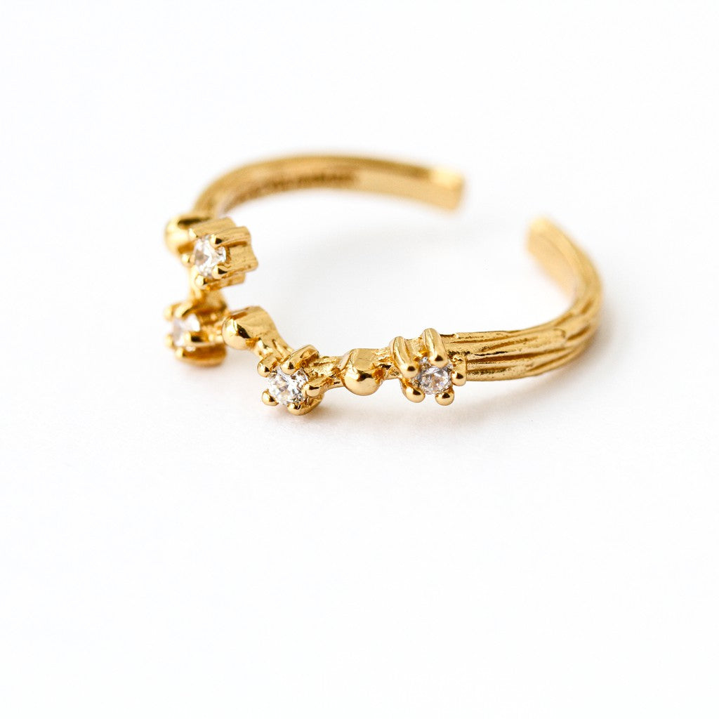 LUCY SUMMER [Gold 18k] Zodiac Rings - แหวนประจำราศี 12 ราศี ตัวเรือนเงินแท้ ฟรีไซส์