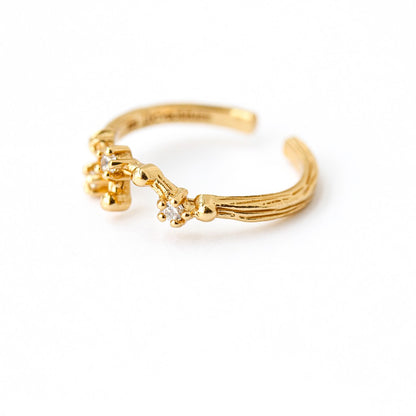 LUCY SUMMER [Gold 18k] Zodiac Rings - แหวนประจำราศี 12 ราศี ตัวเรือนเงินแท้ ฟรีไซส์