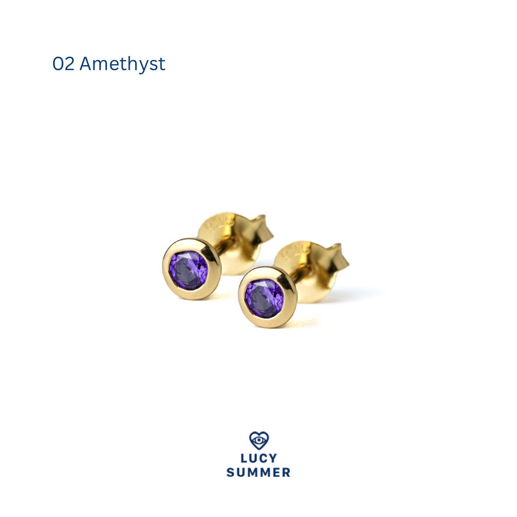 Birthstone earrings