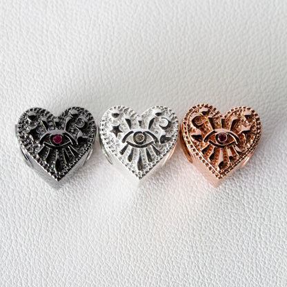 Charm - Heart จี้คั่นกำไลหิน เงินแท้รุ่น LUNA LOVE Silver 925