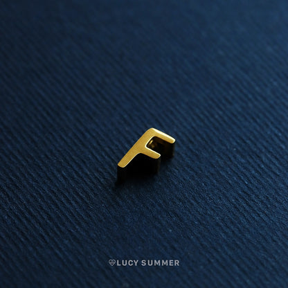 LUCY SUMMER [Round] Alphabet A-Z letter สร้อยคอลายกลมพร้อมจี้ตัวอักษร