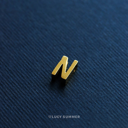 LUCY SUMMER [Round] Alphabet A-Z letter สร้อยคอลายกลมพร้อมจี้ตัวอักษร