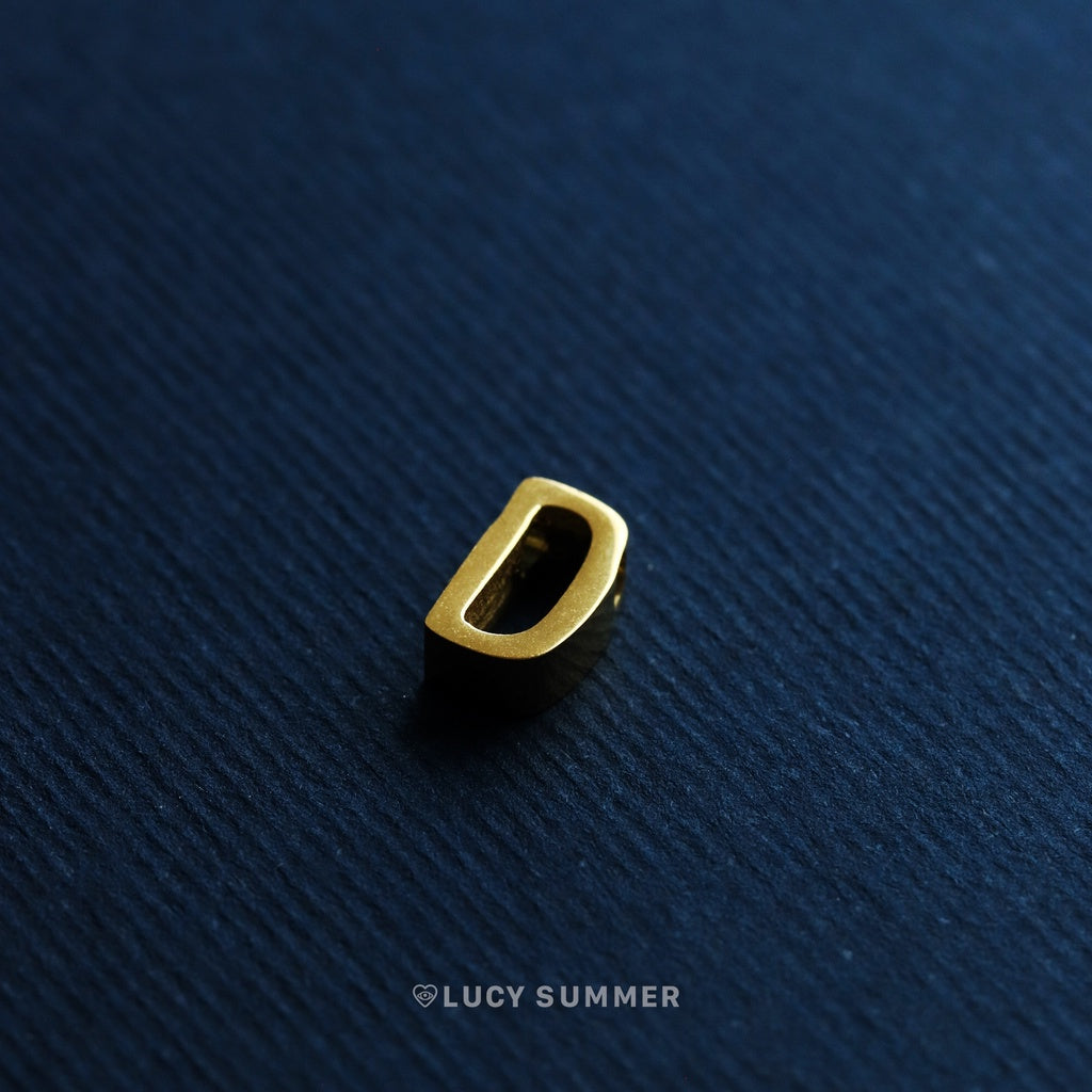 LUCY SUMMER [Silver 925] Alphabet A-Z letter สร้อยลายโซ่พร้อมจี้ตัวอักษร สร้อยทำจากเงินแท้ Silver 925