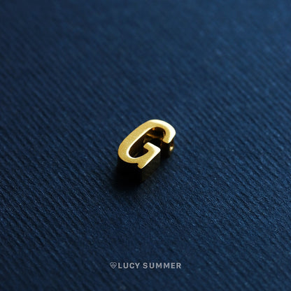 LUCY SUMMER [Round] Alphabet A-Z letter สร้อยคอลายกลมพร้อมจี้ตัวอักษร