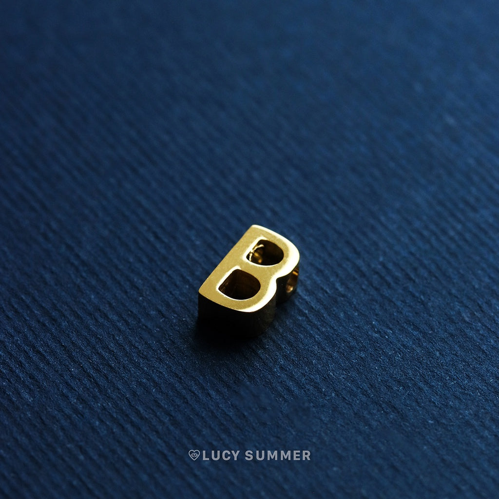 LUCY SUMMER [Silver 925] Alphabet A-Z letter สร้อยลายโซ่พร้อมจี้ตัวอักษร สร้อยทำจากเงินแท้ Silver 925