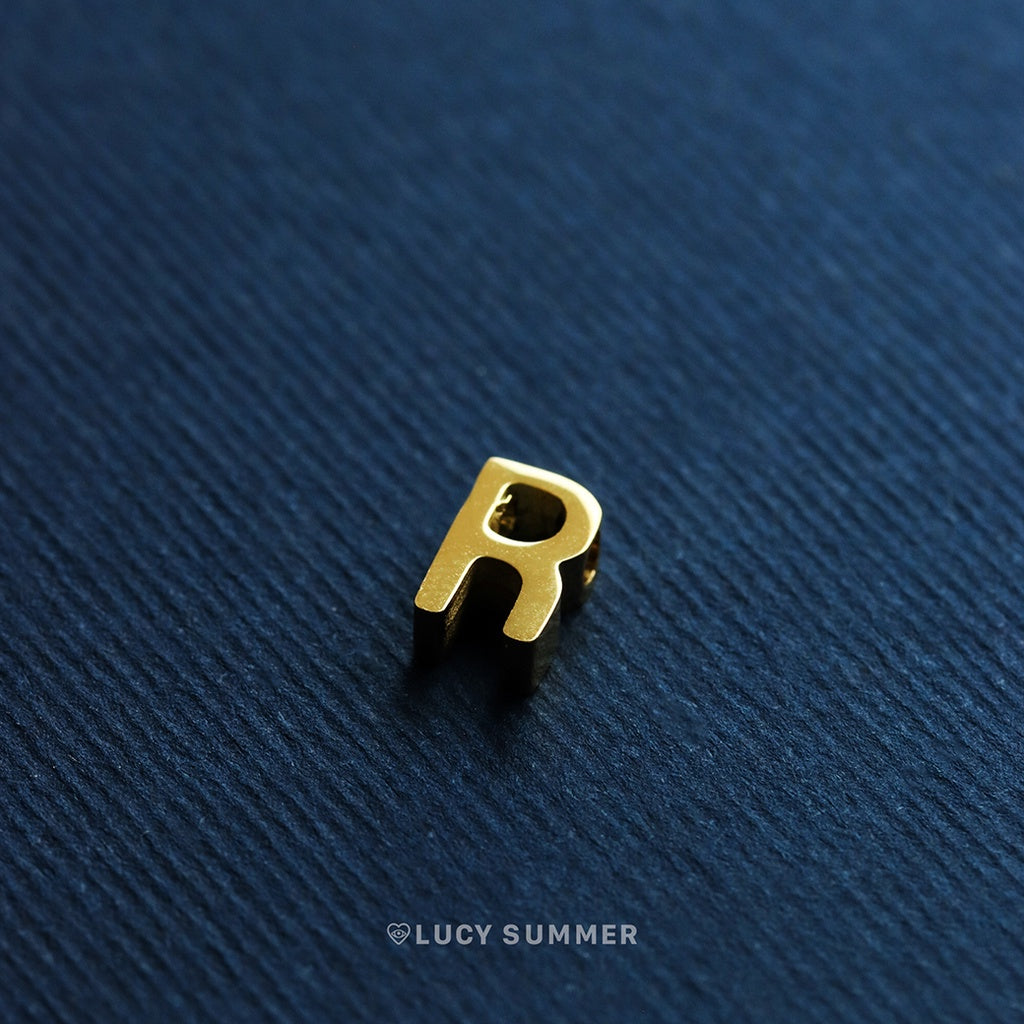 LUCY SUMMER [Silver 925] Alphabet A-Z letter สร้อยลายโซ่พร้อมจี้ตัวอักษร สร้อยทำจากเงินแท้ Silver 925