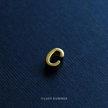 LUCY SUMMER [Silver 925] Alphabet A-Z letter สร้อยลายโซ่พร้อมจี้ตัวอักษร สร้อยทำจากเงินแท้ Silver 925