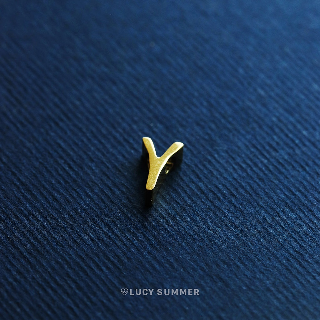 LUCY SUMMER [Silver 925] Alphabet A-Z letter สร้อยลายโซ่พร้อมจี้ตัวอักษร สร้อยทำจากเงินแท้ Silver 925