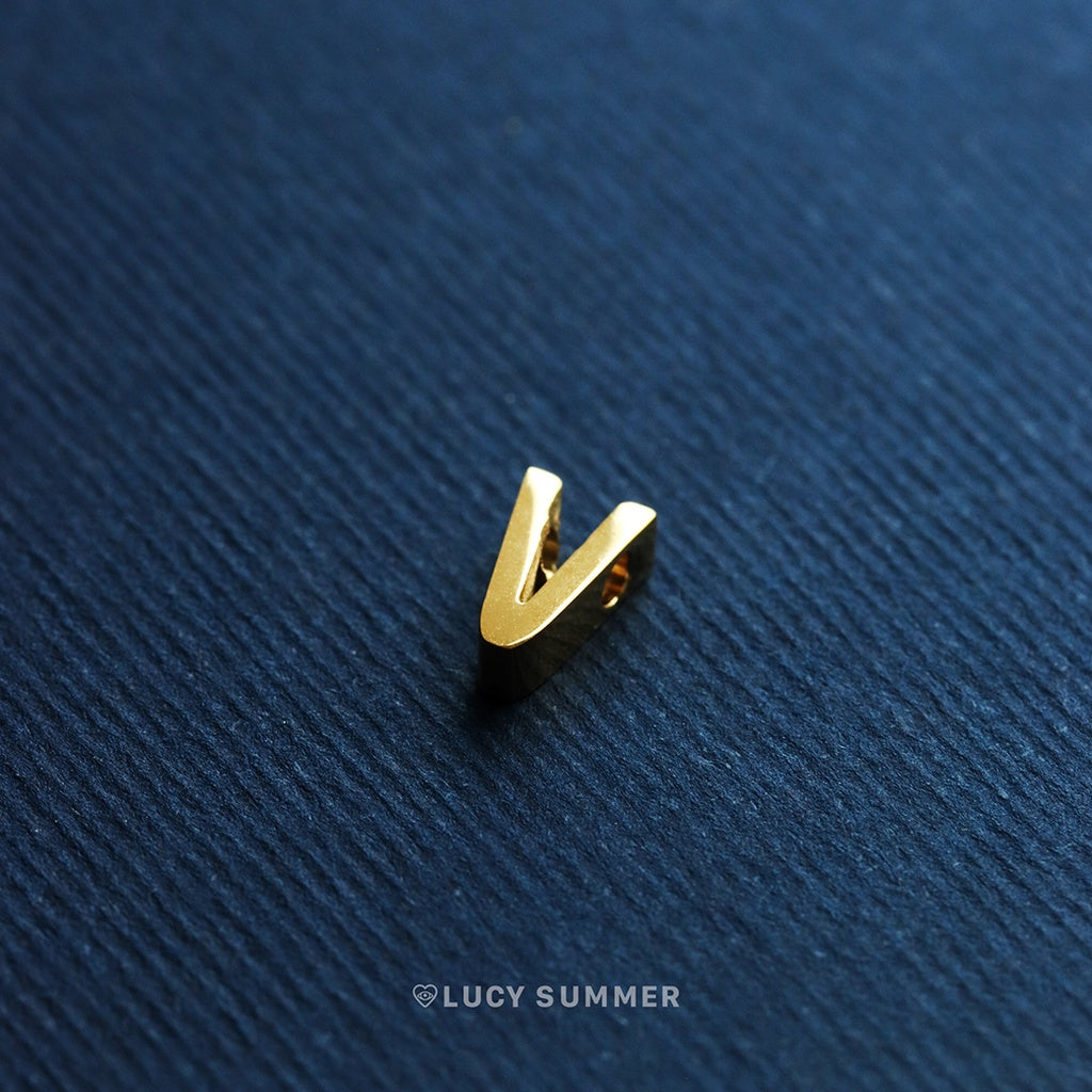 LUCY SUMMER [Silver 925] Alphabet A-Z letter สร้อยลายโซ่พร้อมจี้ตัวอักษร สร้อยทำจากเงินแท้ Silver 925