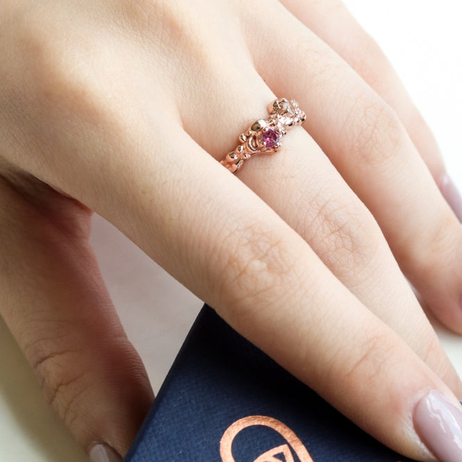 LUCYSUMMER Magic Ring แหวนพลอยแท้ 2 เม็ด ตัวเรือน Silver 925