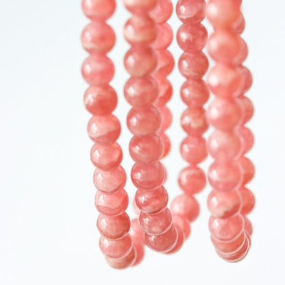 Rhodochrosite 5 mm premium AAA Beads Bracelet