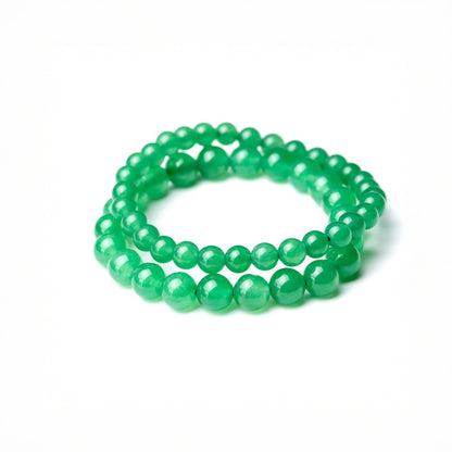 LUCY SUMMER กำไลข้อมือหิน Green Aventurine (กรีน อเวนเจอรีน) ขนาด 6/8/10 mm.