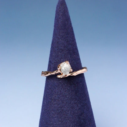 LUCY SUMMER Rough Diamond Ring แหวนเพชรดิบ Silver 925 (งานสั่งทำ Made to order)