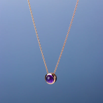 LUCYSUMMER Tiny Necklace สร้อยคอเงินแท้ "ลูกคุณหนู" พลอยแท้ขนาด 6 มม. มีพลอยให้เลือกหลายชนิด