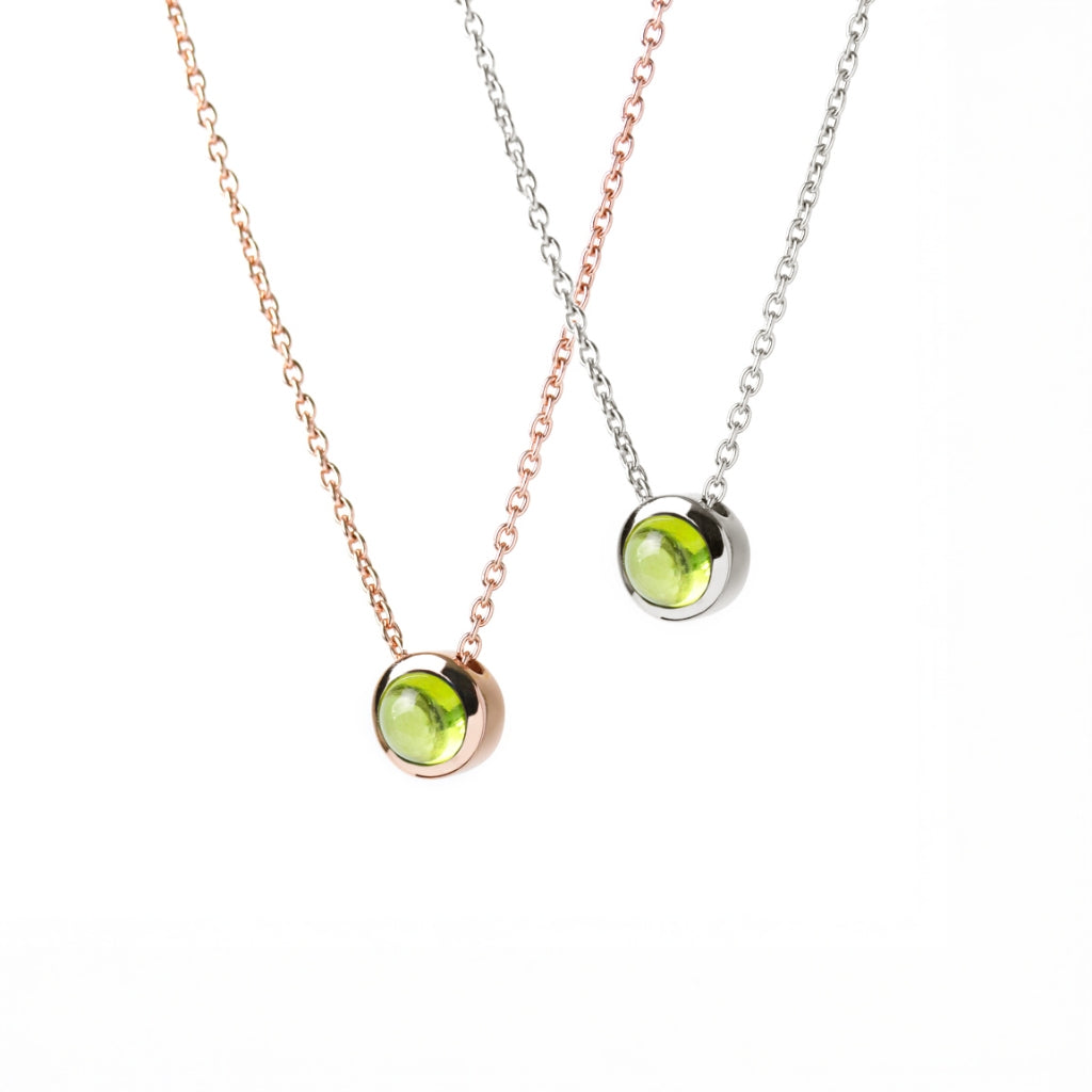 LUCYSUMMER Tiny Necklace สร้อยคอเงินแท้ "ลูกคุณหนู" พลอยแท้ขนาด 6 มม. มีพลอยให้เลือกหลายชนิด