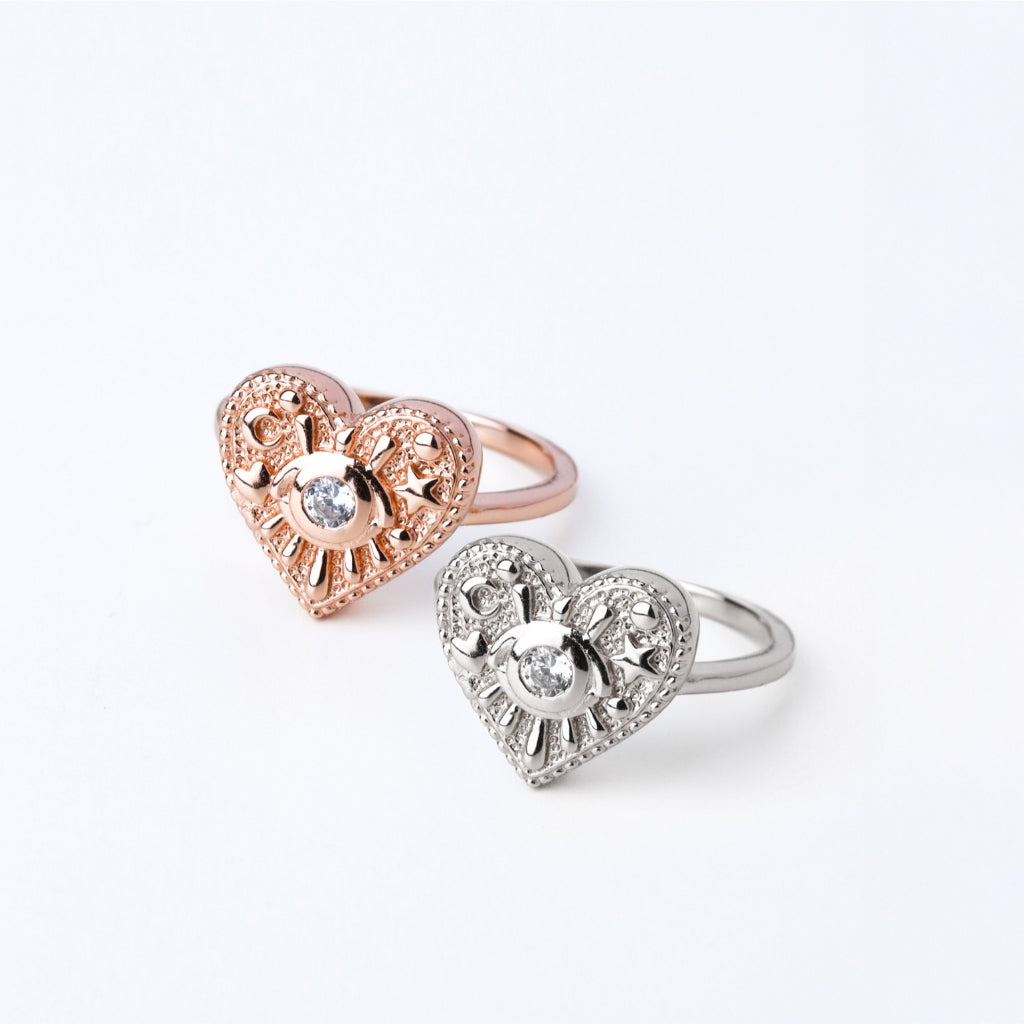 LUCY SUMMER LUNA LOVE Ring แหวนเงินแท้หัวใจ รุ่น Signature Freesize