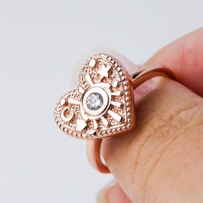 LUCY SUMMER LUNA LOVE Ring แหวนเงินแท้หัวใจ รุ่น Signature Freesize