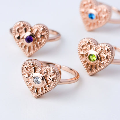 LUCY SUMMER LUNA LOVE Ring แหวนเงินแท้หัวใจ รุ่น Signature Freesize