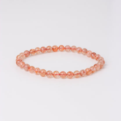 LUCY SUMMER กำไลข้อมือหินแท้ Sunstone ซันสโตน Top Quality AAAAAAA 4-5 mm