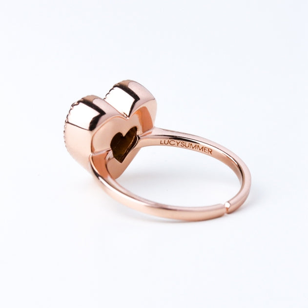 LUCY SUMMER LUNA LOVE Ring แหวนเงินแท้หัวใจ รุ่น Signature Freesize
