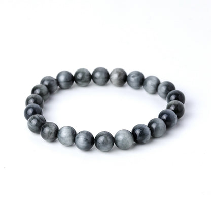 LUCY SUMMER กำไลข้อมือหินแท้  Eagle eyes - อีเกิ้ลอาย หินตาเหยี่ยว พรีเมี่ยม (กำไลหินแท้ รับประกันหินแท้)