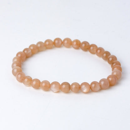 LUCY SUMMER กำไลข้อมือหิน Peach Moonstone พีชมูนสโตน