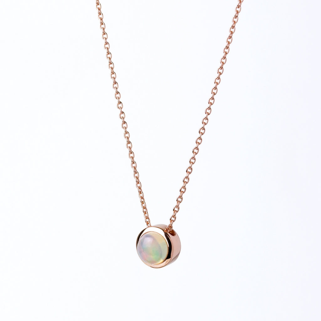 LUCYSUMMER Tiny Necklace สร้อยคอเงินแท้ "ลูกคุณหนู" พลอยแท้ขนาด 6 มม. มีพลอยให้เลือกหลายชนิด