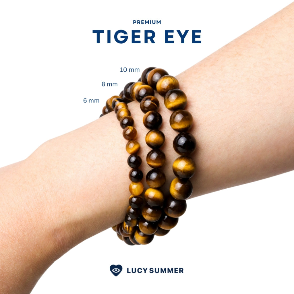 LUCYSUMMER กำไลข้อมือหินแท้ Tiger eye - ไทเกอร์ อาย (กำไลหินแท้ รับประกันหินแท้)