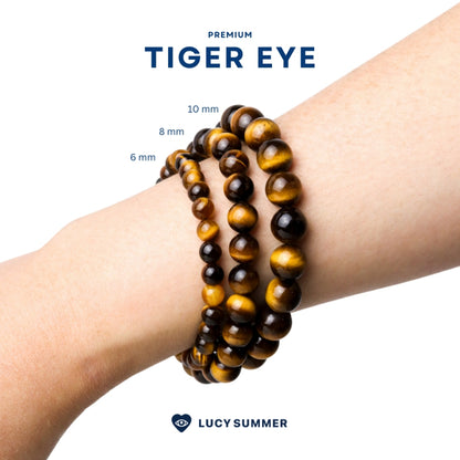 LUCYSUMMER กำไลข้อมือหินแท้ Tiger eye - ไทเกอร์ อาย (กำไลหินแท้ รับประกันหินแท้)