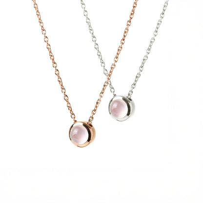 LUCYSUMMER Tiny Necklace สร้อยคอเงินแท้ "ลูกคุณหนู" พลอยแท้ขนาด 6 มม. มีพลอยให้เลือกหลายชนิด