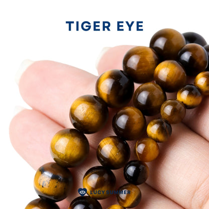 LUCYSUMMER กำไลข้อมือหินแท้ Tiger eye - ไทเกอร์ อาย (กำไลหินแท้ รับประกันหินแท้)