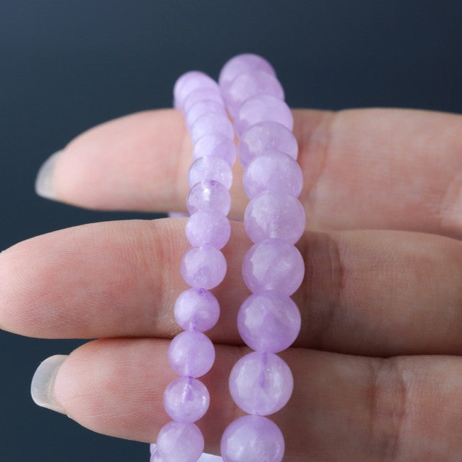LUCYSUMMER กำไลข้อมือหินแท้ Lavender Amethyst ขนาด 6/8 มม. กำไลหินแท้