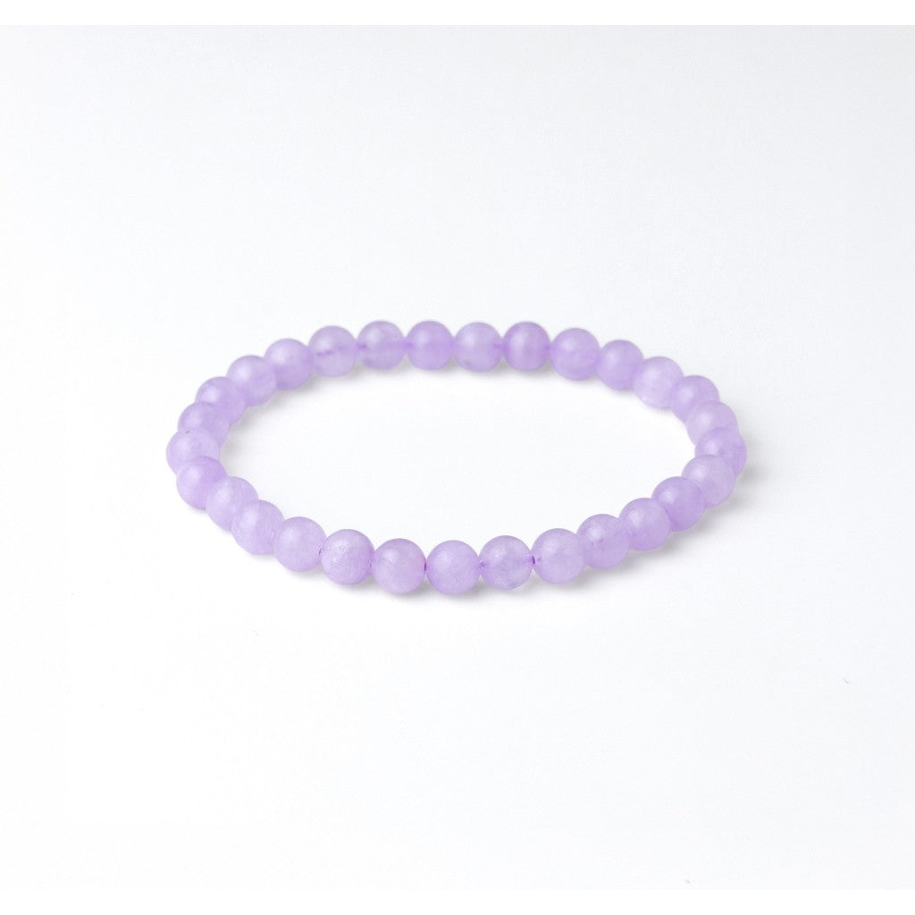 LUCYSUMMER กำไลข้อมือหินแท้ Lavender Amethyst ขนาด 6/8 มม. กำไลหินแท้