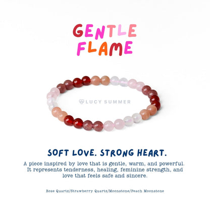 LUCY SUMMER Love in Every Shade - กำไลข้อมือหินแท้  ขนาด 6 มม. Pride Month Collection