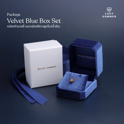 LUCY SUMMER สร้อยคอพร้อมจี้วงล้อ พลอยแท้ รุ่น LUNA ONE Necklace - Mini Size ตัวเรือนเงินแท้ พลอยแท้