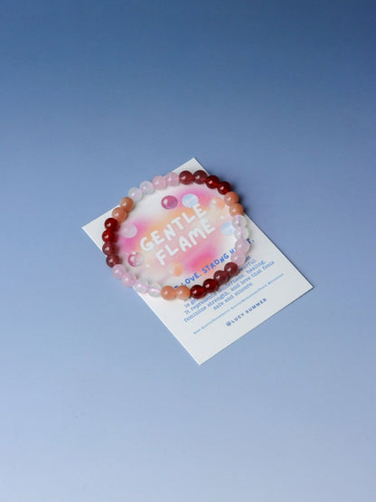 LUCY SUMMER Love in Every Shade - กำไลข้อมือหินแท้  ขนาด 6 มม. Pride Month Collection