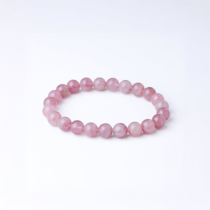 LUCYSUMMER กำไลหินแท้ Rose Quartz Madagascar ขนาด 6 mm. (Premium AAAAAAA) - โรสควอตซ์ (กำไลหินแท้ รับประกันหินแท้)