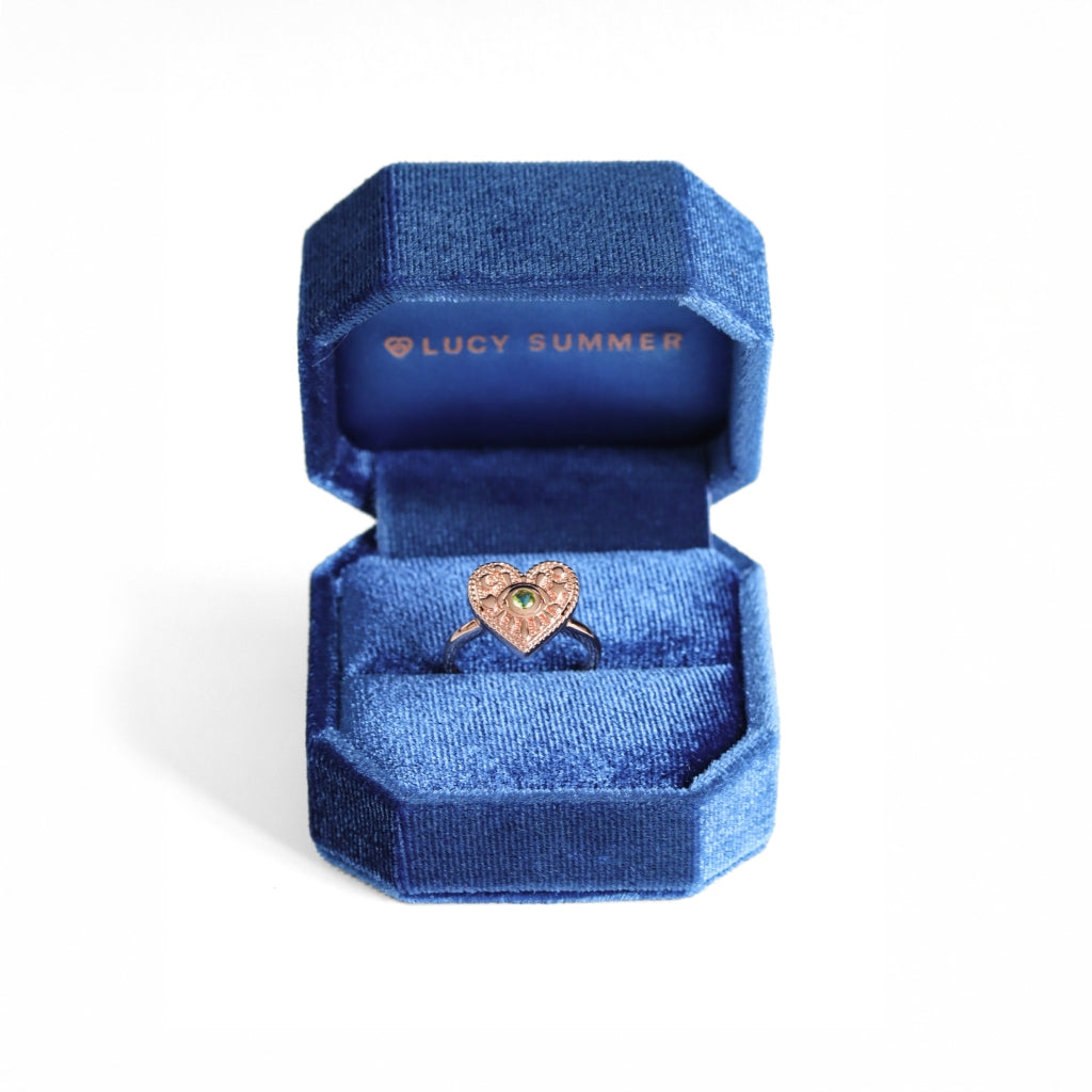 LUCYSUMMER LUNA LOVE Ring แหวนเงินแท้หัวใจ รุ่น Signature Freesize