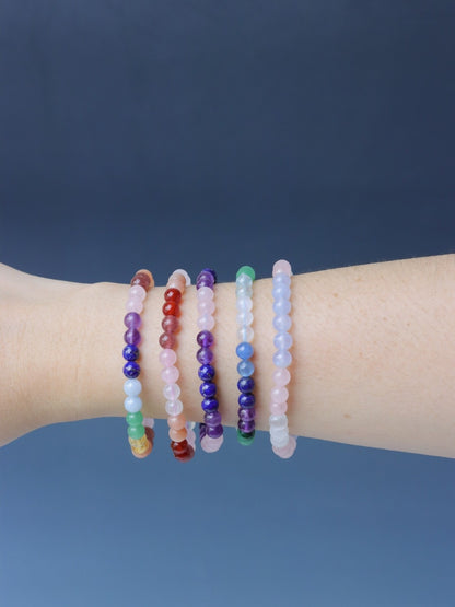 LUCY SUMMER Love in Every Shade - กำไลข้อมือหินแท้  ขนาด 6 มม. Pride Month Collection