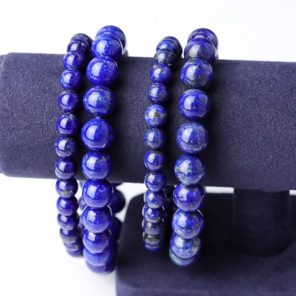 LUCYSUMMER กำไลข้อมือหินแท้ Lapislazuli - ลาพิส ลาซูรี่ เกรดพรีเมี่ยม (กำไลหินแท้ รับประกันหินแท้)