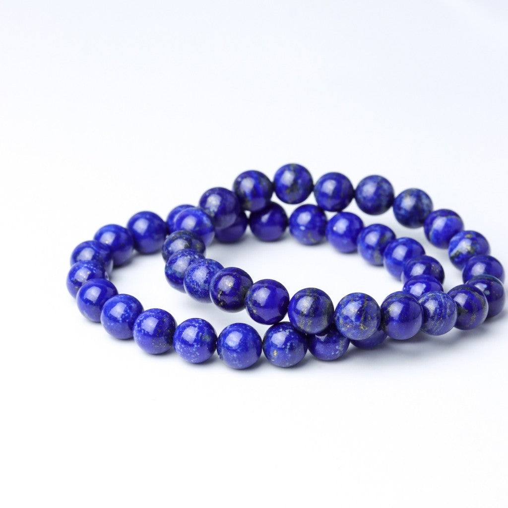 LUCYSUMMER กำไลข้อมือหินแท้ Lapislazuli - ลาพิส ลาซูรี่ เกรดพรีเมี่ยม (กำไลหินแท้ รับประกันหินแท้)