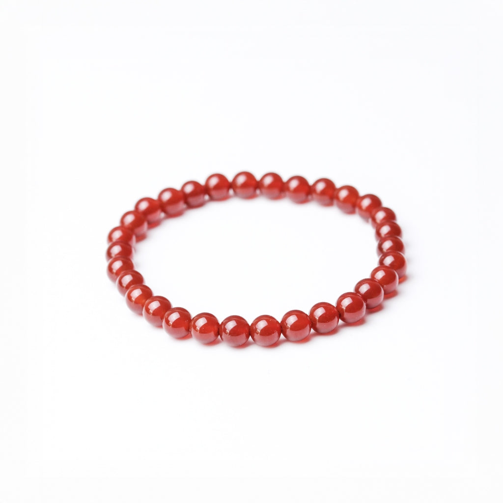 LUCYSUMMER กำไลข้อมือหิน Carnelian (คาร์เนเลียน) ขนาด 6/8/10 mm.