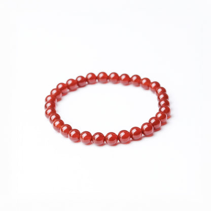 LUCYSUMMER กำไลข้อมือหิน Carnelian (คาร์เนเลียน) ขนาด 6/8/10 mm.